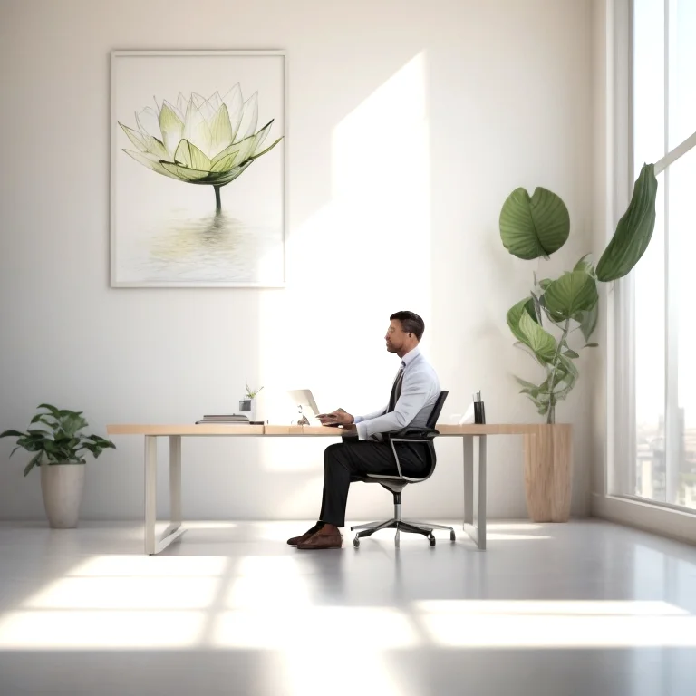 Coaching session in serene mountain setting