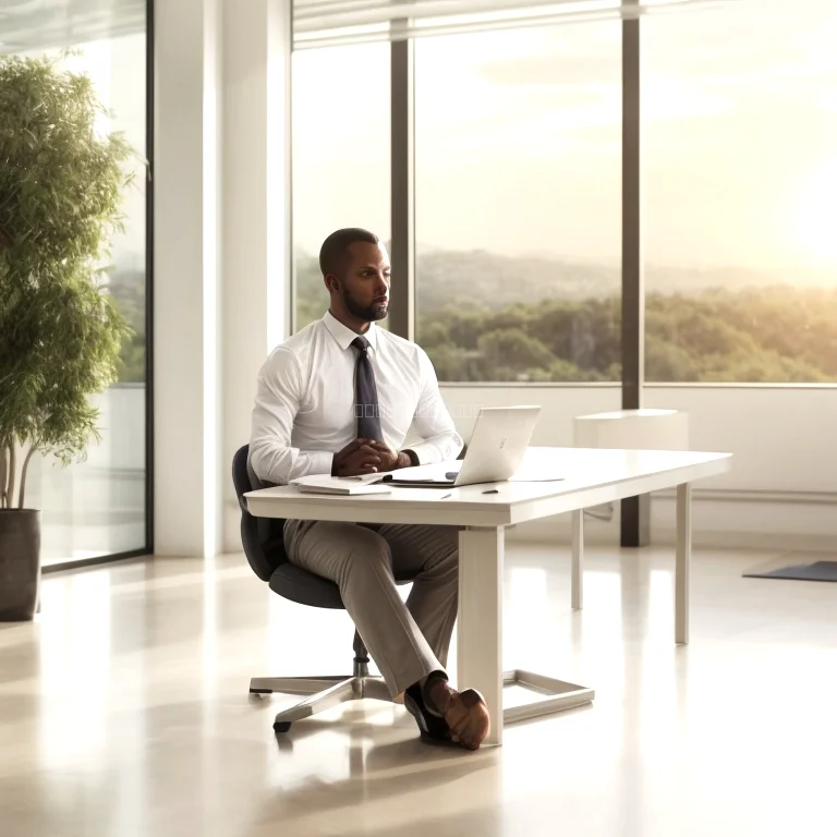 One-on-one spiritual mentorship in a modern office